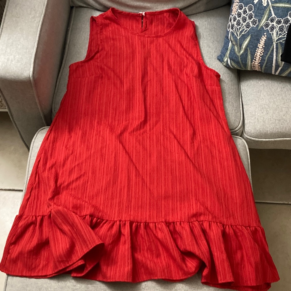 Red Sleeveless Dress